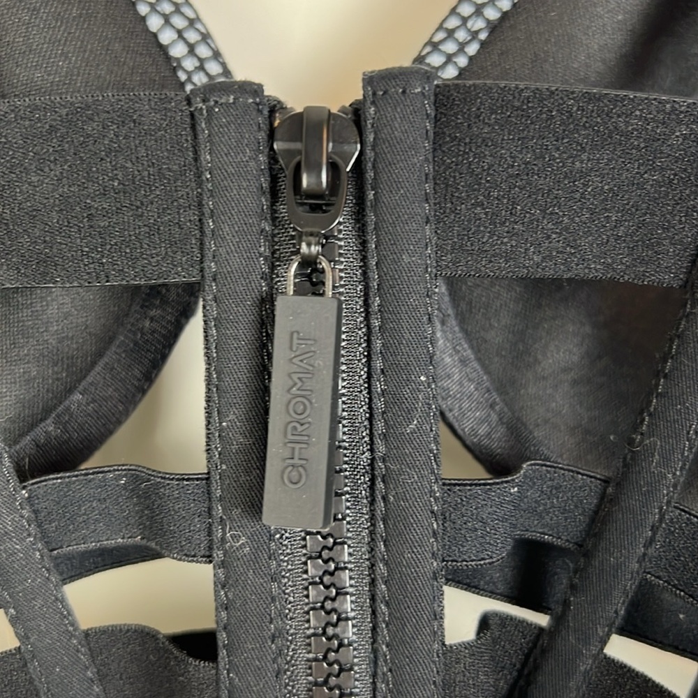 NWT CHROMAT Cage Bralette Black Mesh Bra Small - Picture 7 of 8